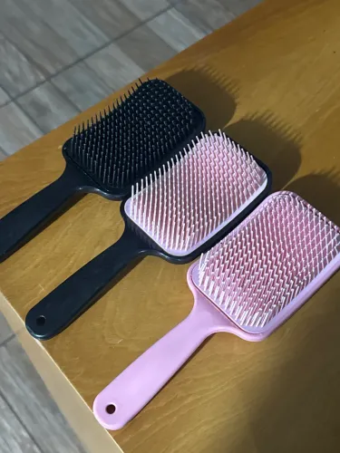 kit 3 Escovas De Cabelo Raquete