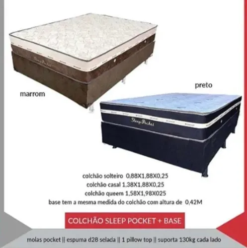 Colchão Ortosleep Sleep Pocket 25cm D28 - Molas Ensacadas