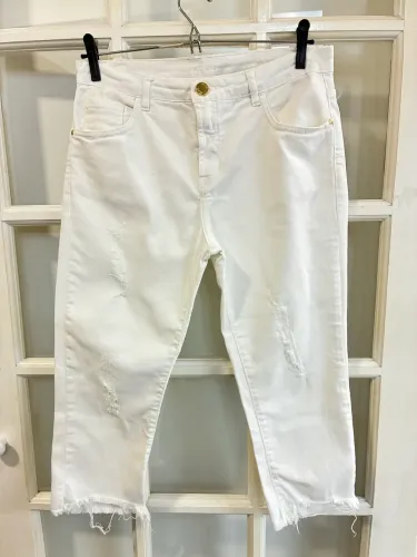 Calça jeans branca MoB capri 40