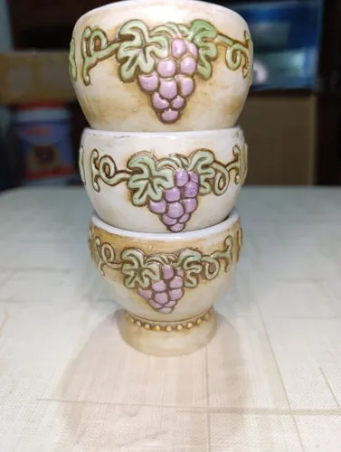 Copos de vinho vintage da marca Ceramarte, para reposição 