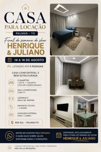 Locação casa show Henrique e Juliano