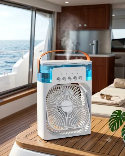 Ventilador Mini Climatizador 600ml - Para Casa e Trabalho<br>
