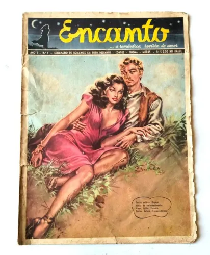 Vintage - Revista Encanto nº 1 (A Romântica Revista do Amor) - 1949