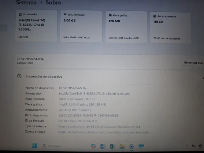Vendo um notebook.