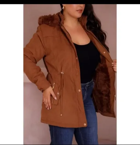 Blusa de frio parka feminina 