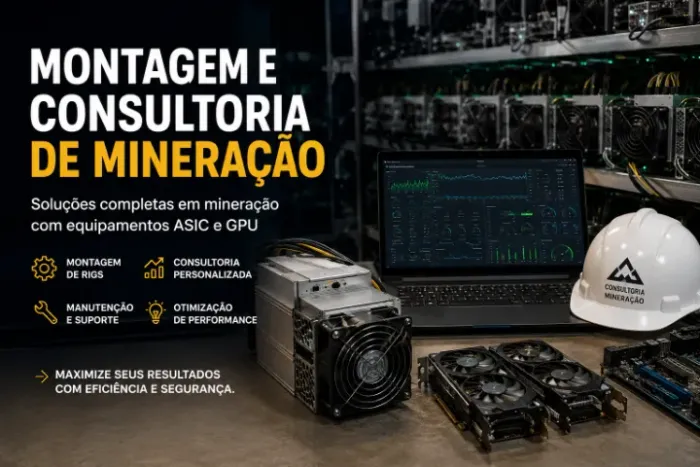 Consultoria de Mineração de Bitcoin e outros ativos + trade