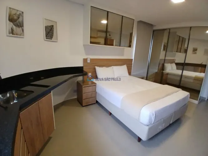 Studio Mobiliado no Ipiranga com quarto