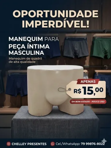 Manequim para cuecas