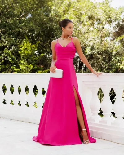 Vestido de Festa Rosa Pink - tam M - usado 1 vez. 