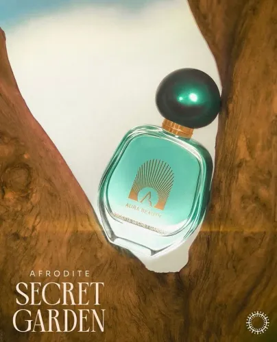Eua de Toilette Afrodite Secret Garden Aura Beauty perfume que traz a marca de Afrodite.
