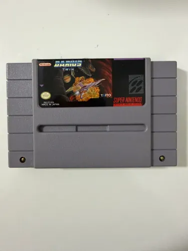 Jogo Darius Twin SNES Original Taito - Relíquia [Testado / Funcionando]