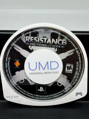 JOGO PSP RESISTANCE RETRIBUTION - ORIGINAL SEM CAPA SONY