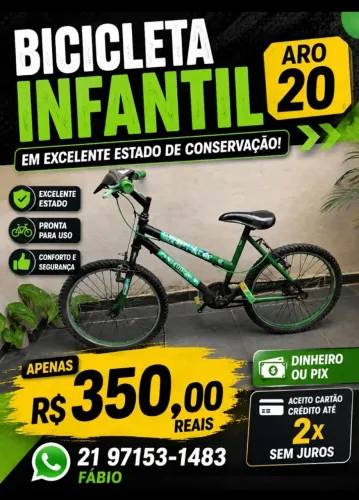 Bicicleta Infantil Aro 20 - personagem Hulk