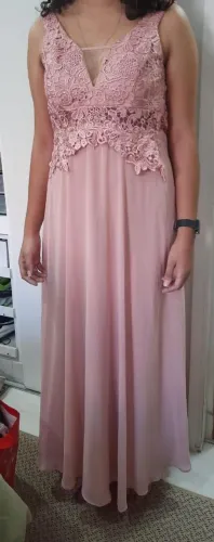 Vestido Rosa suave  Salmão 
