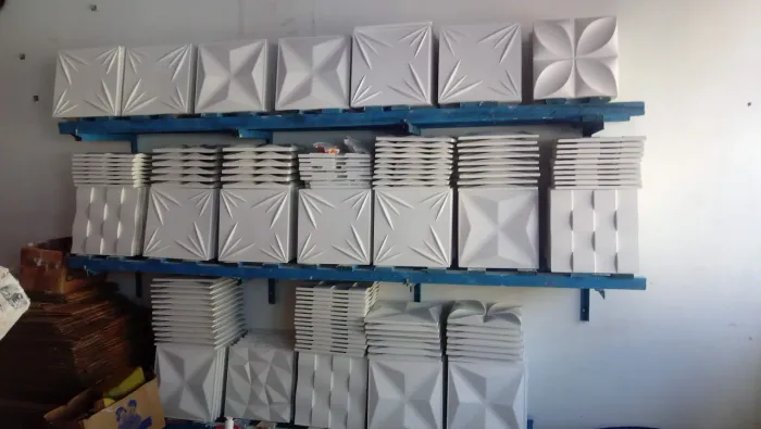 Placas de Gesso 3D para paredes