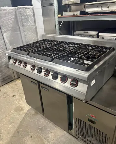 Fogão industrial de inox 