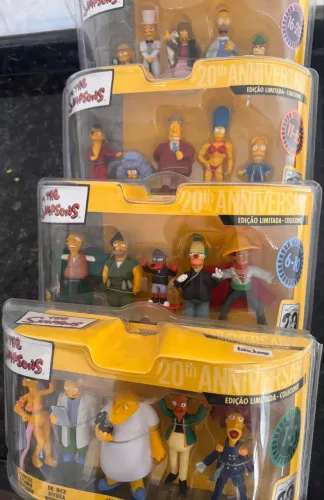 PROMOÇÃO - Conj bonecos Simpsons 20º aniversário temporadas 1-20 *Raridade novo na caixa*