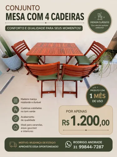 Mesa com cadeiras