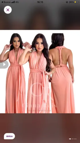 Lindo vestido longo.