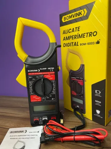 Alicate Amperímetro Digital BOM-6003 BomVink an2