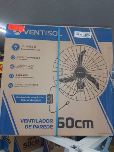 ventilador de parede ventisol 60cm 299,90 a vista