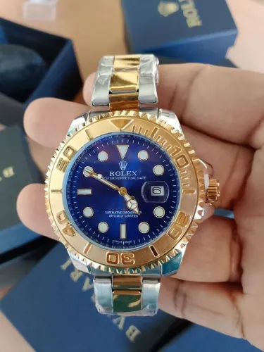 Relógio rolex com calendário prova dágua novo na caixa