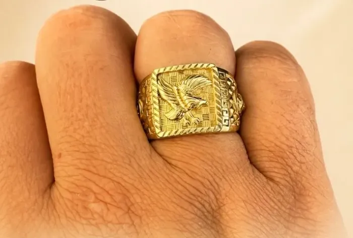 Anel Fênix Personalizado em Ouro 18k 750