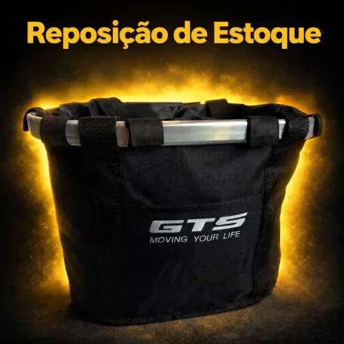Cestinha para bicicleta elétrica e normal.