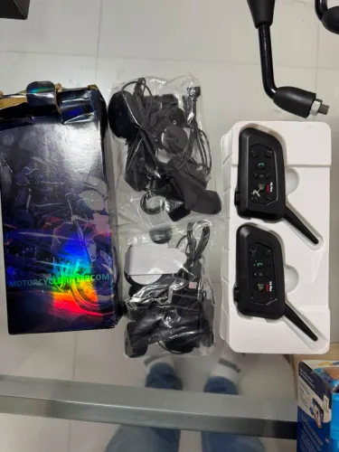 Intercomunicador para moto kit com 2 unidade 