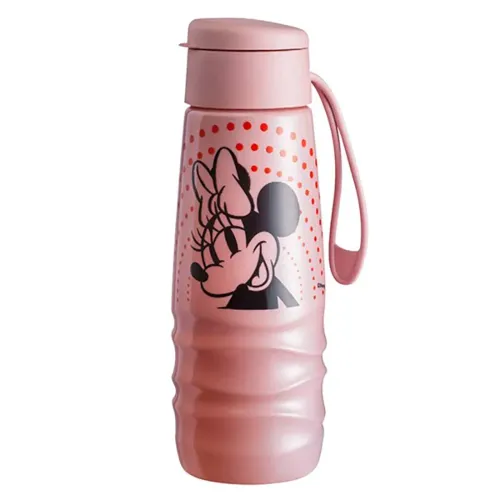 Garrafa de Água com Alça e estampa Disney Minnie