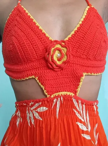 Lindo vestido longo.