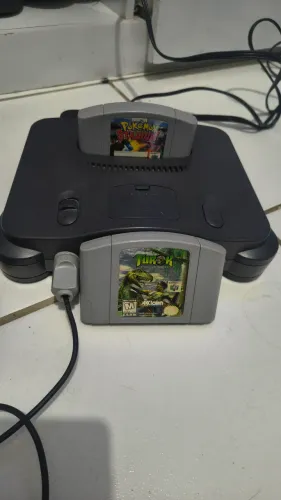 Nintendo 64 com jogos