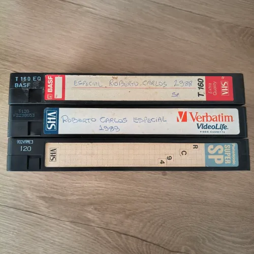 Fita VHS Roberto Carlos Especial - 3 Unidades