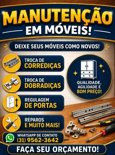 Reparo e manutenção em móveis 