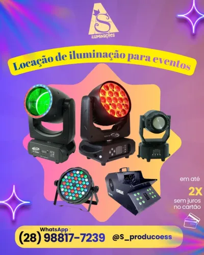 Iluminação para festas,eventos ,igrejas , lojas