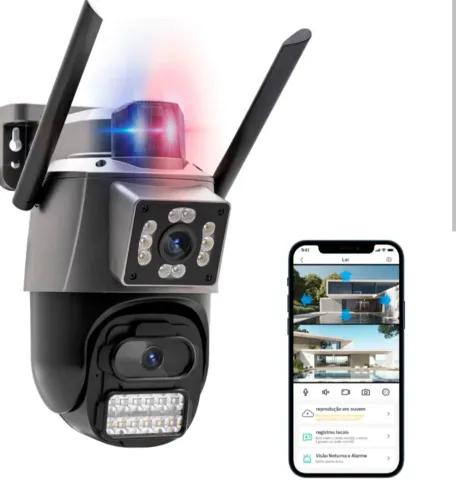 Câmera IP segurança Wi-fi, 360° leia descrição