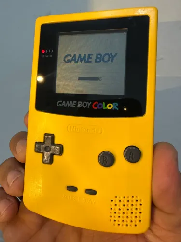 GAME BOY COLOR AMARELO (DANDELION) ORIGINAL - IMPECÁVEL + 2 JOGOS BRINDE