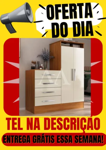 Cômoda com Roupeiro Entrega Grátis em Salvador -Paga ao Receber- Tel na descrição