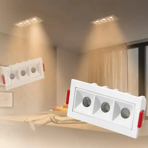 Spot embutir picco 6w 3000k 3pontos
