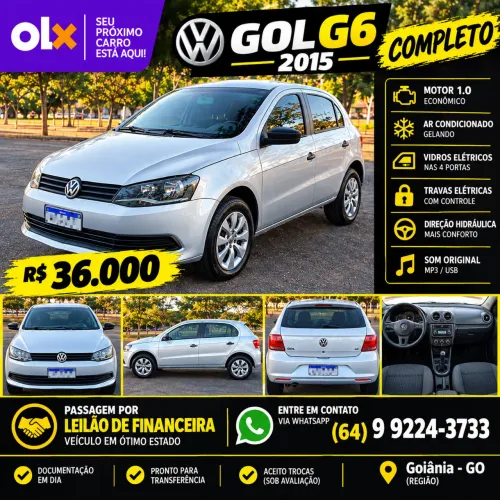Volkswagen Gol Geração VI City 1.6 8V MI Total Flex Mec. 4P 2015
