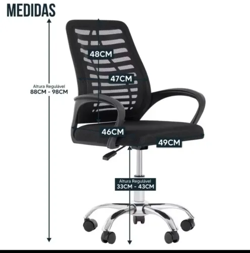 Vendo cadeira giratória para escritório