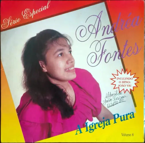 Lp Disco de Vinil Gospel Evangélico Andréa Fontes - A Igreja Pura