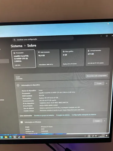 PC GAMER COMPLETO + MONITOR 240Hz + PERIFÉRICOS