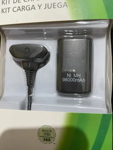 Kit bateria Xbox 360, 9800mAh, 3 Meses de garantia. Bateria + Cabo Carregador.