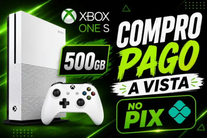 XBOX ONE S 5OOGB - COM PRO ( LOJA FISICA )