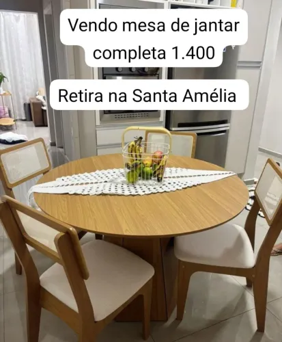 Vendo mesa de jantar