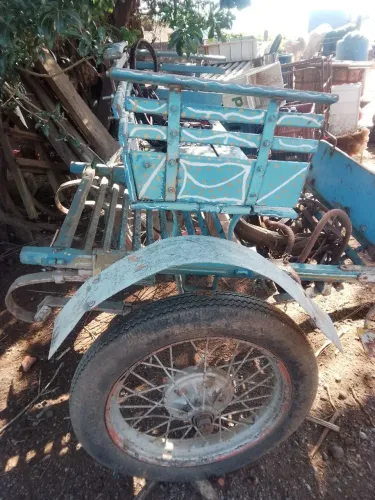 Vende-se um cavalo e uma charrete comercial 