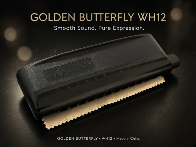 Gaita Cromática GOLDEN BUTTERFLY WH12