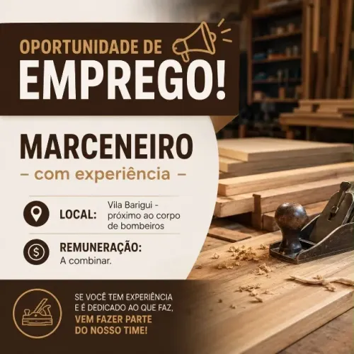 MARCENEIRO E MEIO-OFICIAL