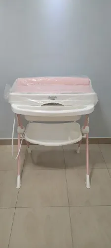 Banheira Dobrável Burigotto Splash+ Rose Madder Com Trocador